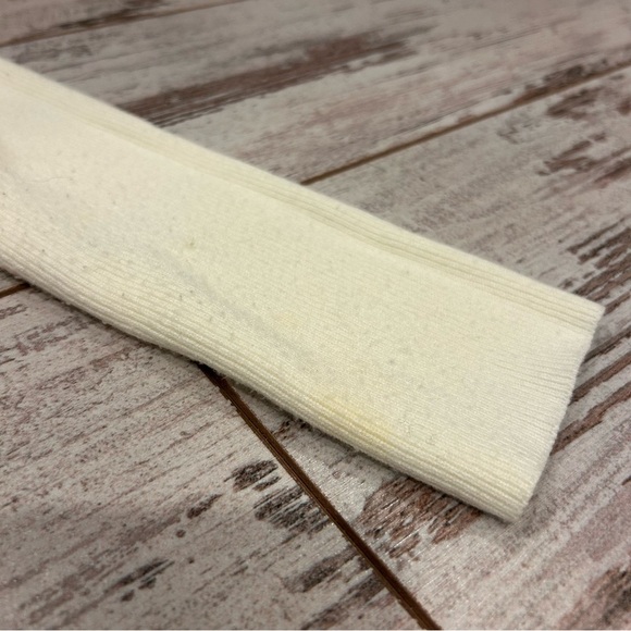 Wilfred by Aritzia Cream Sweetheart Neckline Longsleeve Top Ribbed Size Medium - Picture 9 of 9